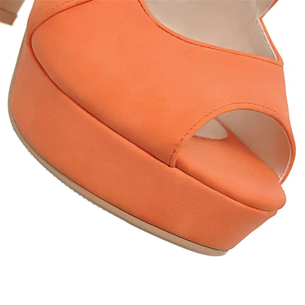 Funki Buys | Shoes | Women's Block Heel High Platform Sandal