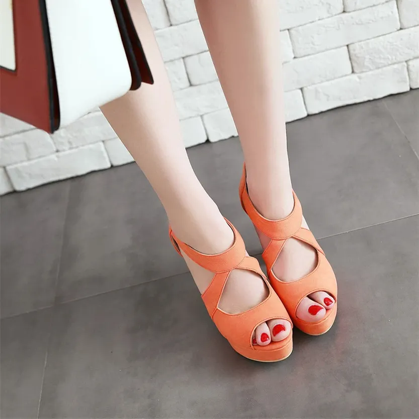 Funki Buys | Shoes | Women's Block Heel High Platform Sandal