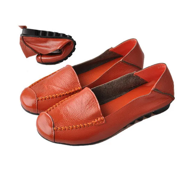 Genuine Leather Ladies Flats 3