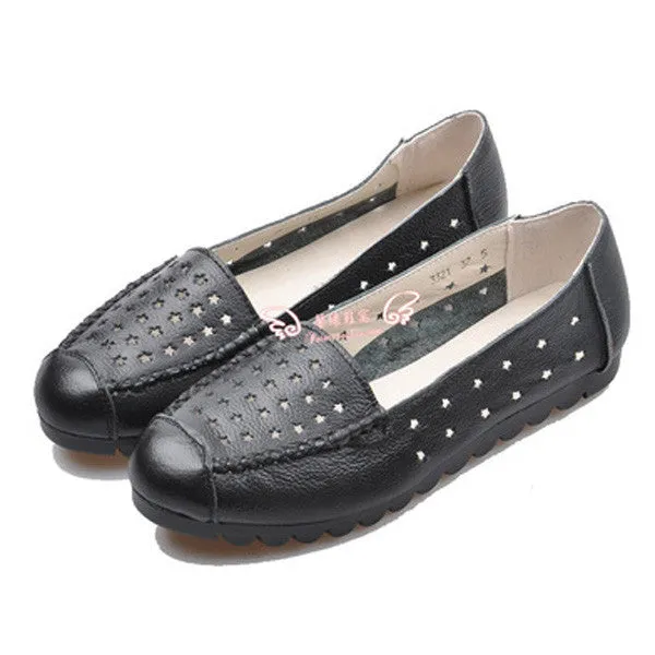 Genuine Leather Ladies Flats 3