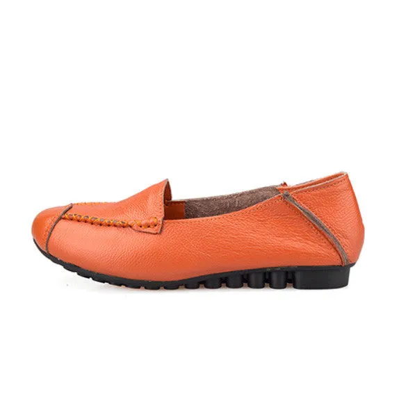 Genuine Leather Ladies Flats 3