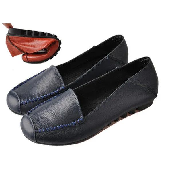 Genuine Leather Ladies Flats 3