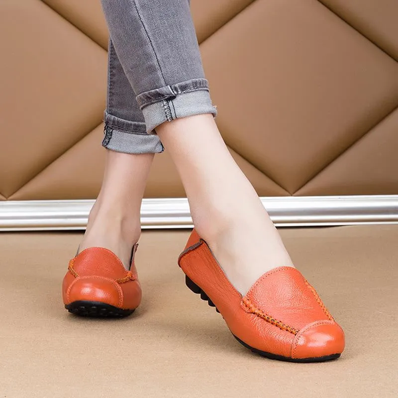 Genuine Leather Ladies Flats 3