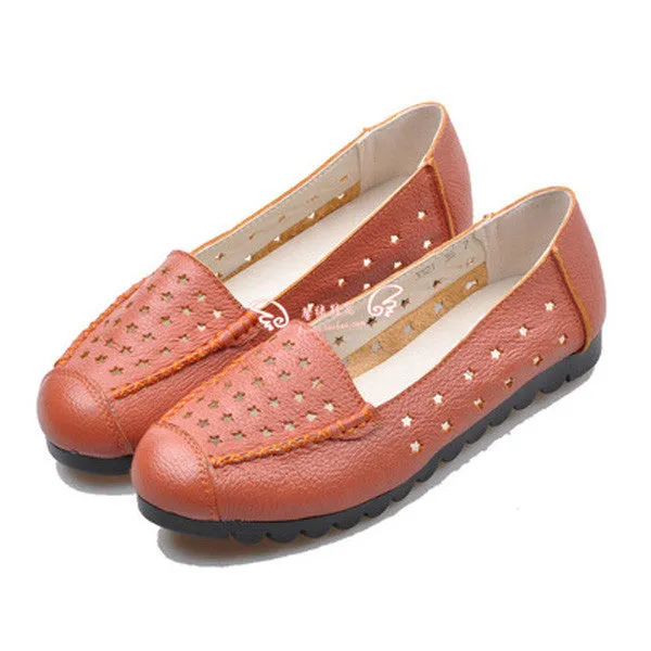 Genuine Leather Ladies Flats 3
