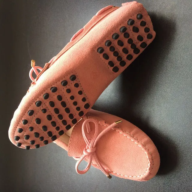 Genuine Leather Women Shoes 100% Flat Shoes Casual