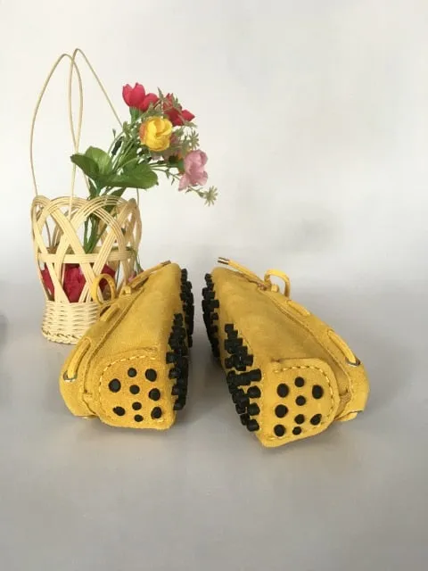 Genuine Leather Women Shoes 100% Flat Shoes Casual