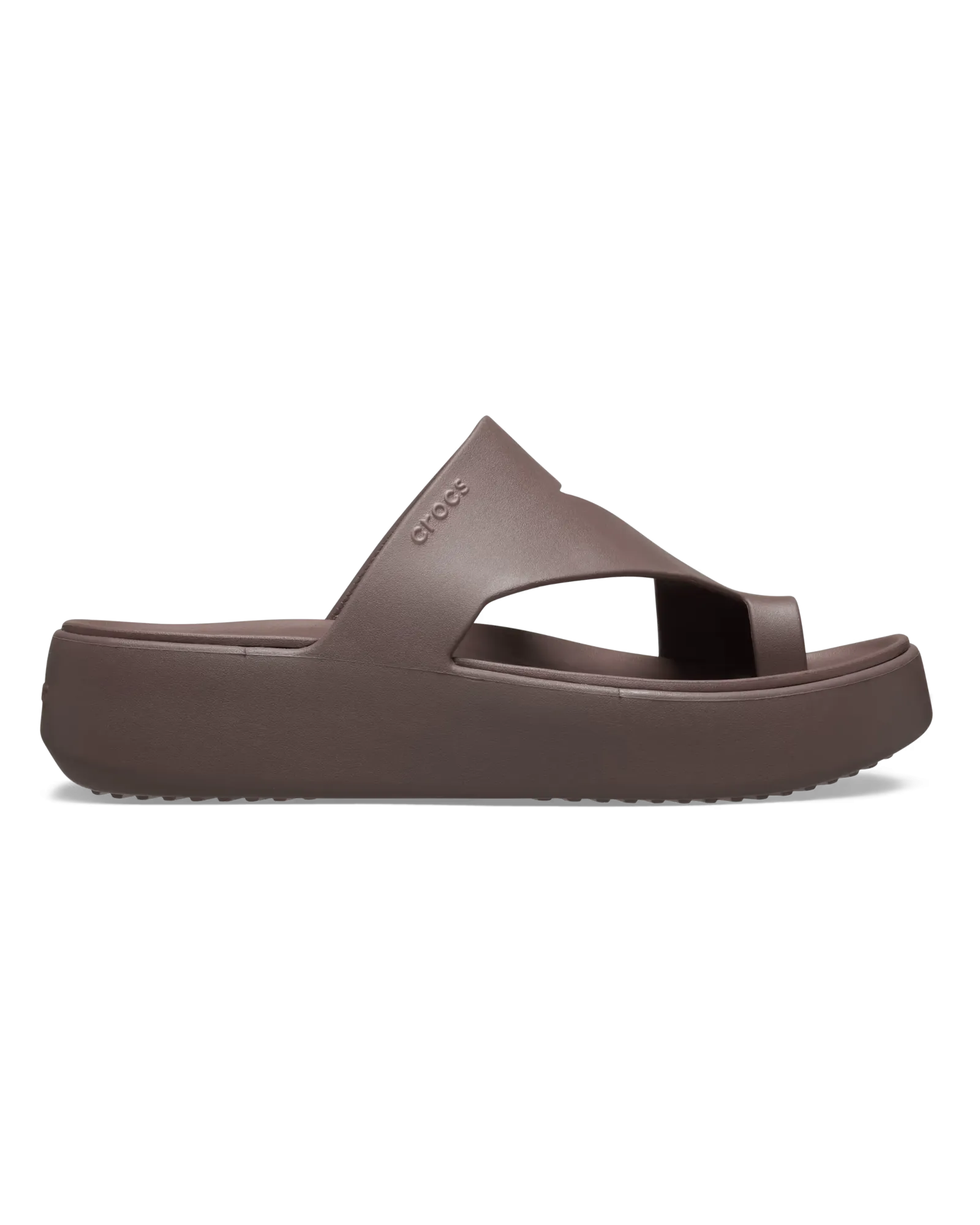Getaway Platform Toe Loop Sandals in Truffle