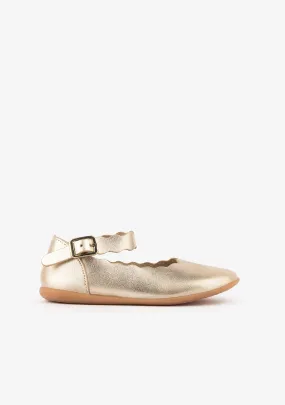 Girl's Platinum Waves Mary Janes