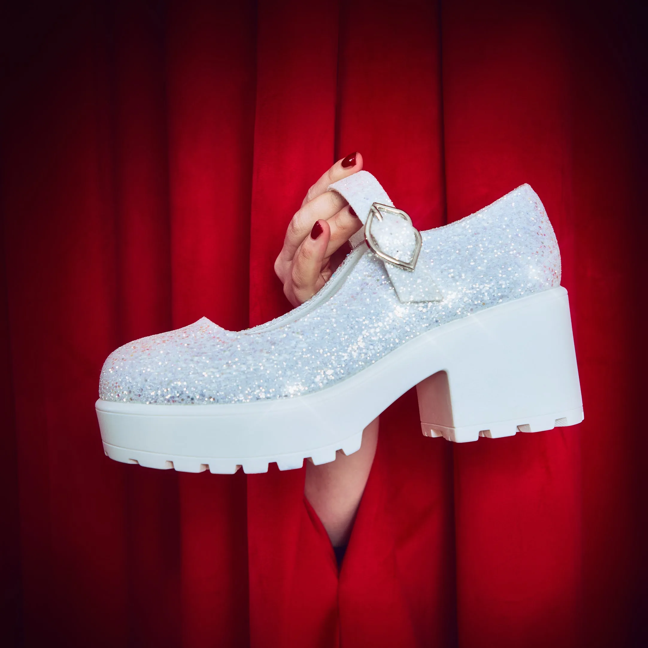 Glitter Mary Janes ‘Damn it Janet! Edition’
