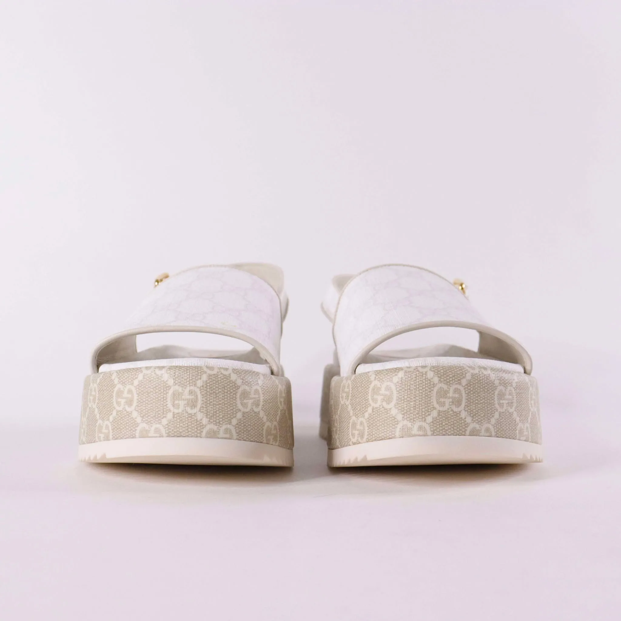 GUCCI GG Supreme Monogram Granada Kid Angelina Platform