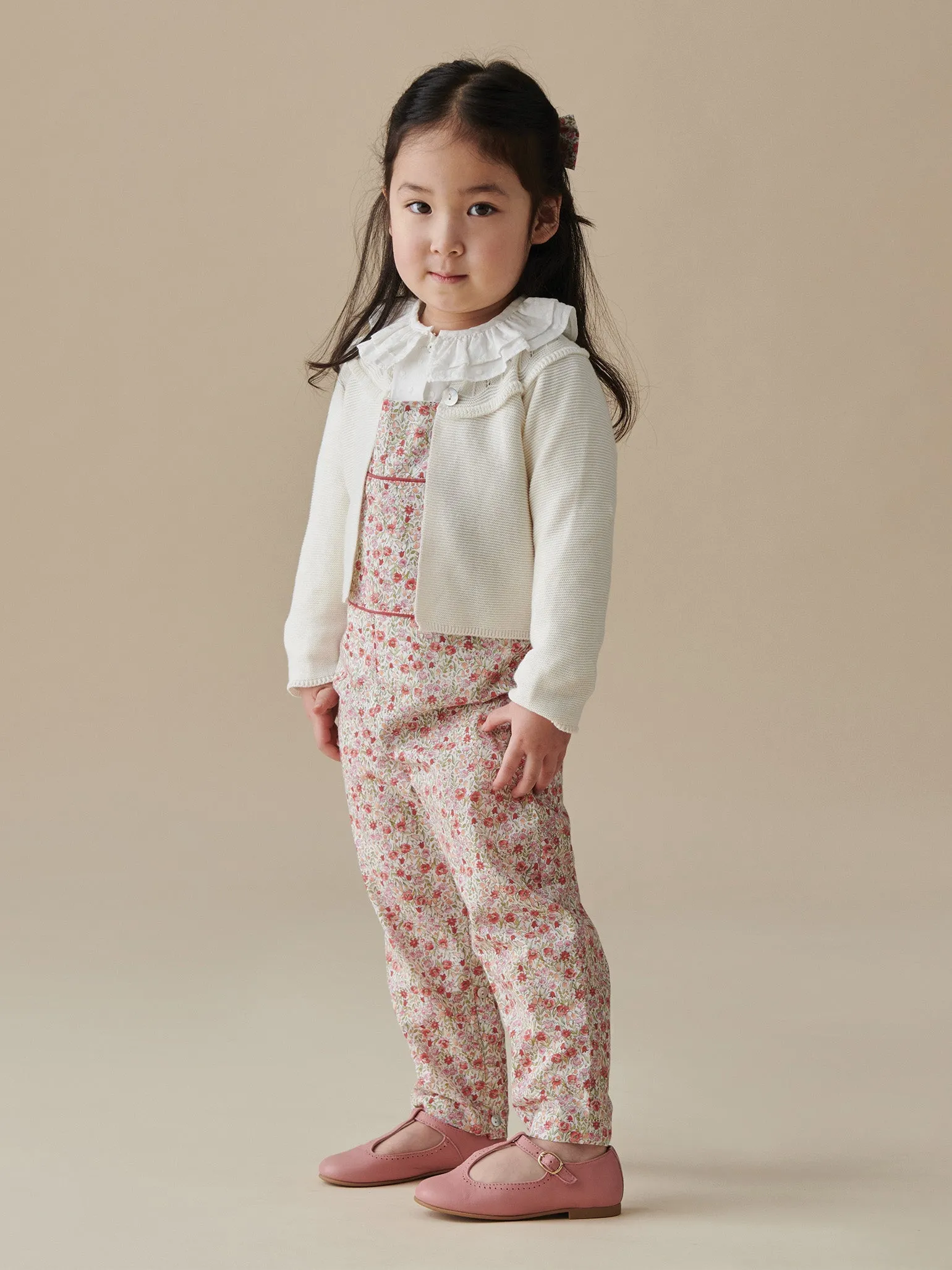 Ivory Baena Cotton Baby Girl Cardigan
