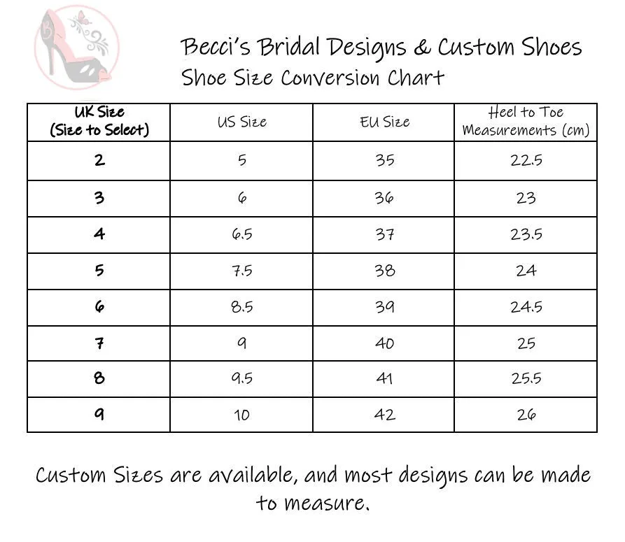 Ivory Lace Wedge Bridal Shoes Size UK6/US8.5