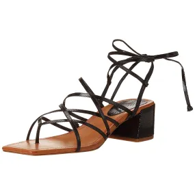 Jessica Simpson Womens Ivelle Strappy Gladiator Thong Sandal BLACK