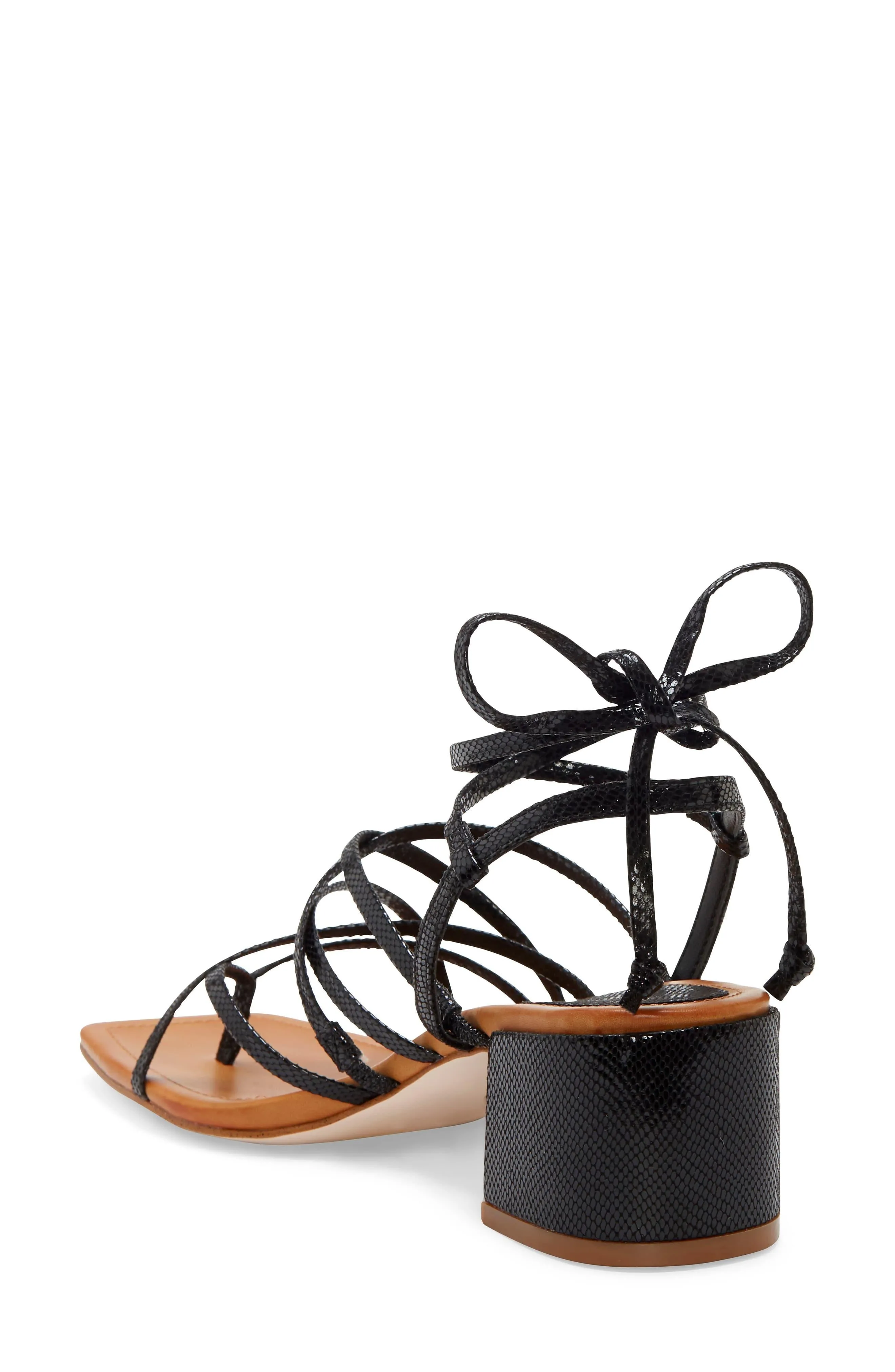 Jessica Simpson Womens Ivelle Strappy Gladiator Thong Sandal BLACK
