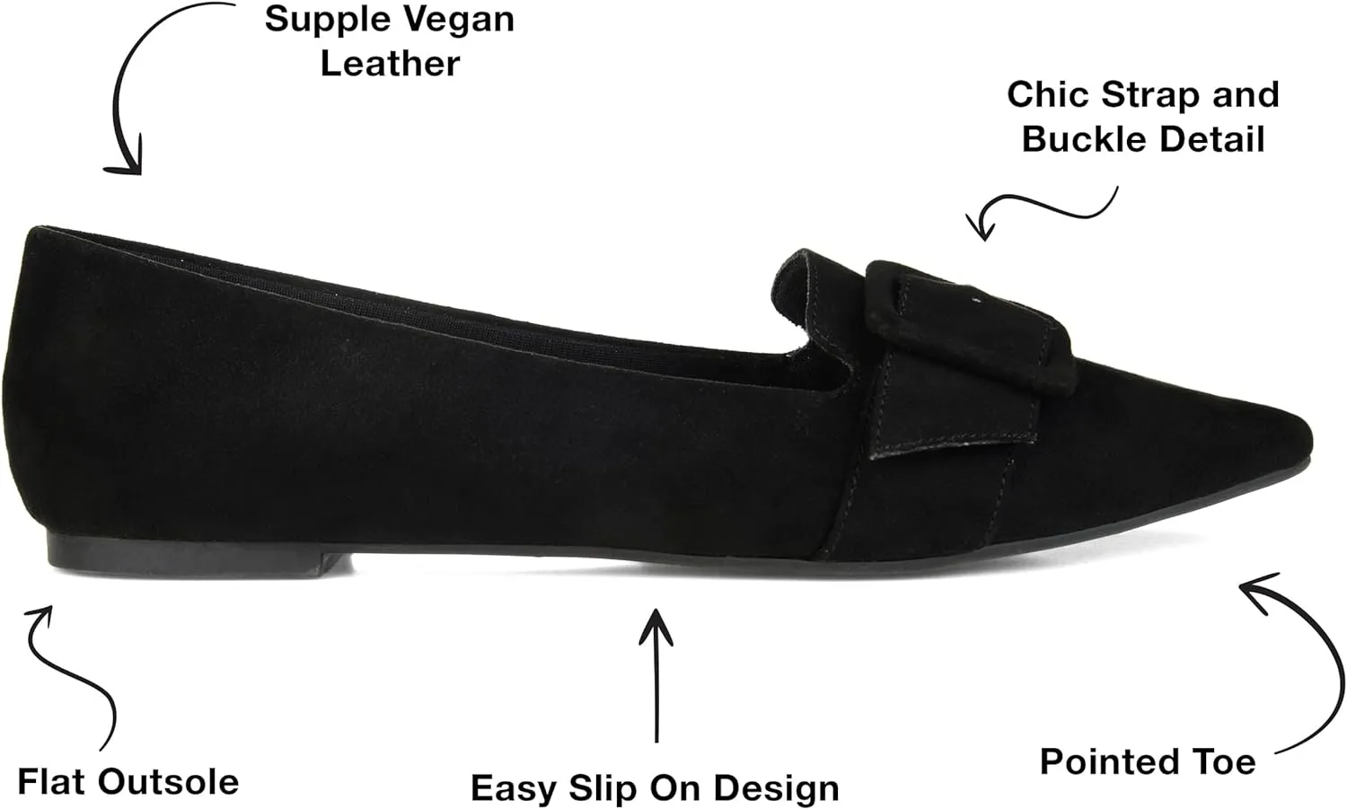Journee Collection Women's Audrey Loafers  Color Black Size 10M