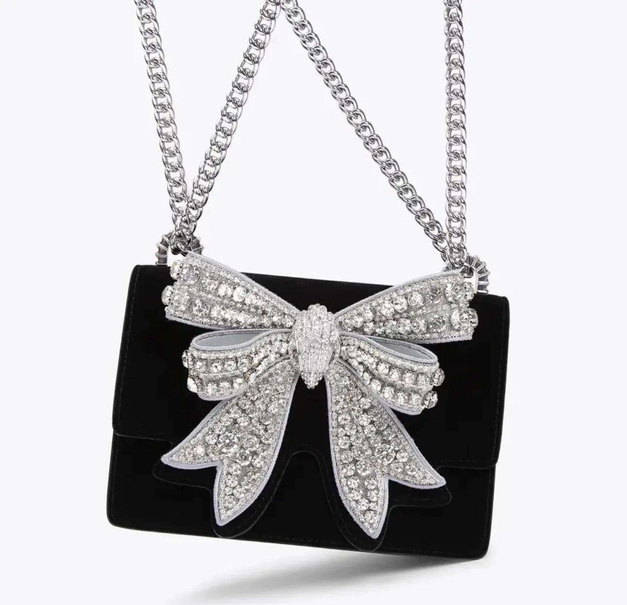 Kurt Giger Crystal Bow Glam Bag