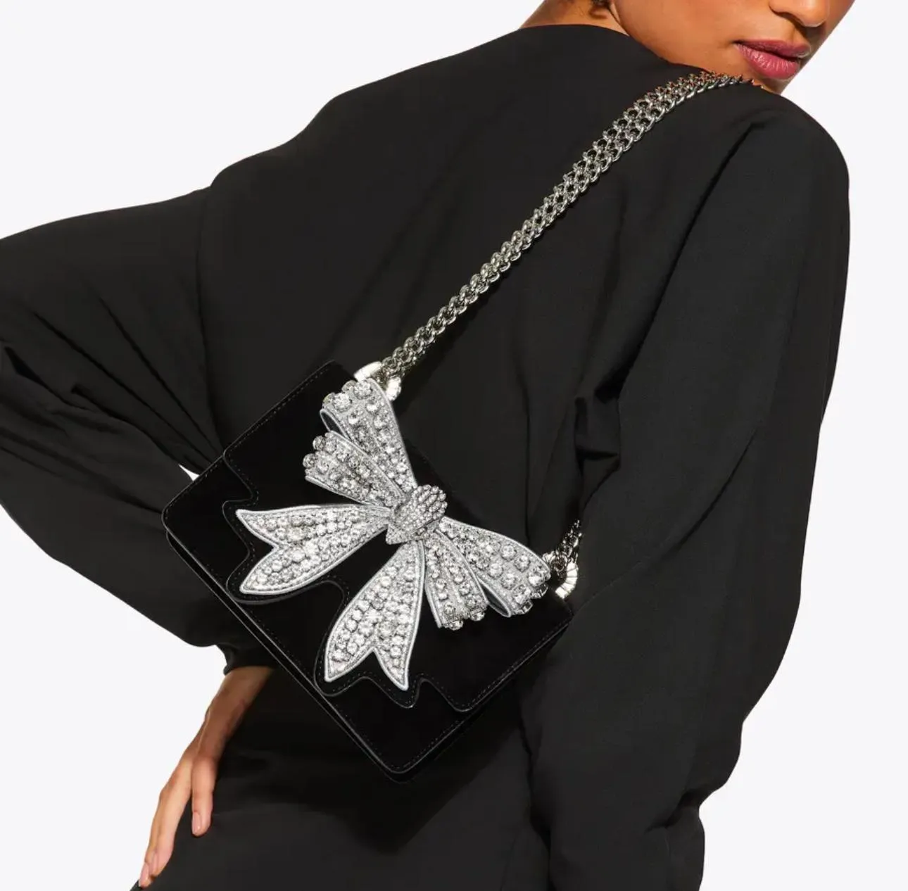 Kurt Giger Crystal Bow Glam Bag