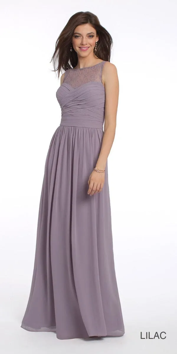 Lace Illusion Neckline Dress - Plus