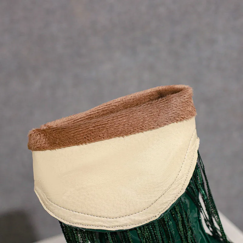 Lantana Shiny Tassels Boots