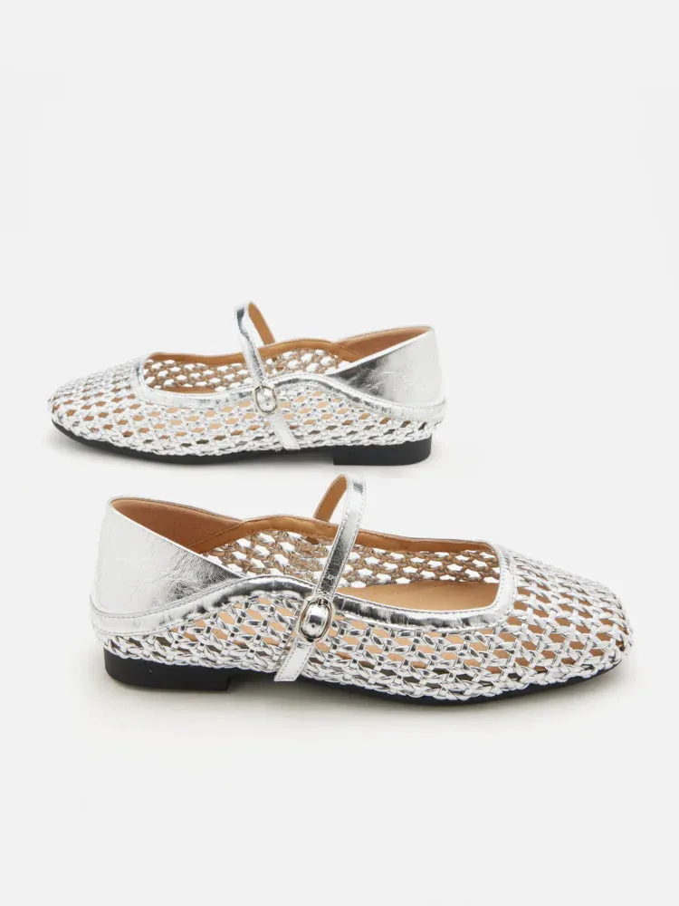 Leonie Woven Mary Janes