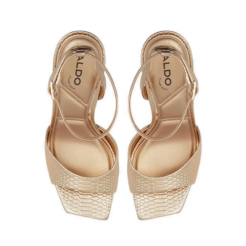 Lettie Women's Strappy Heeled Sandal - Gold
