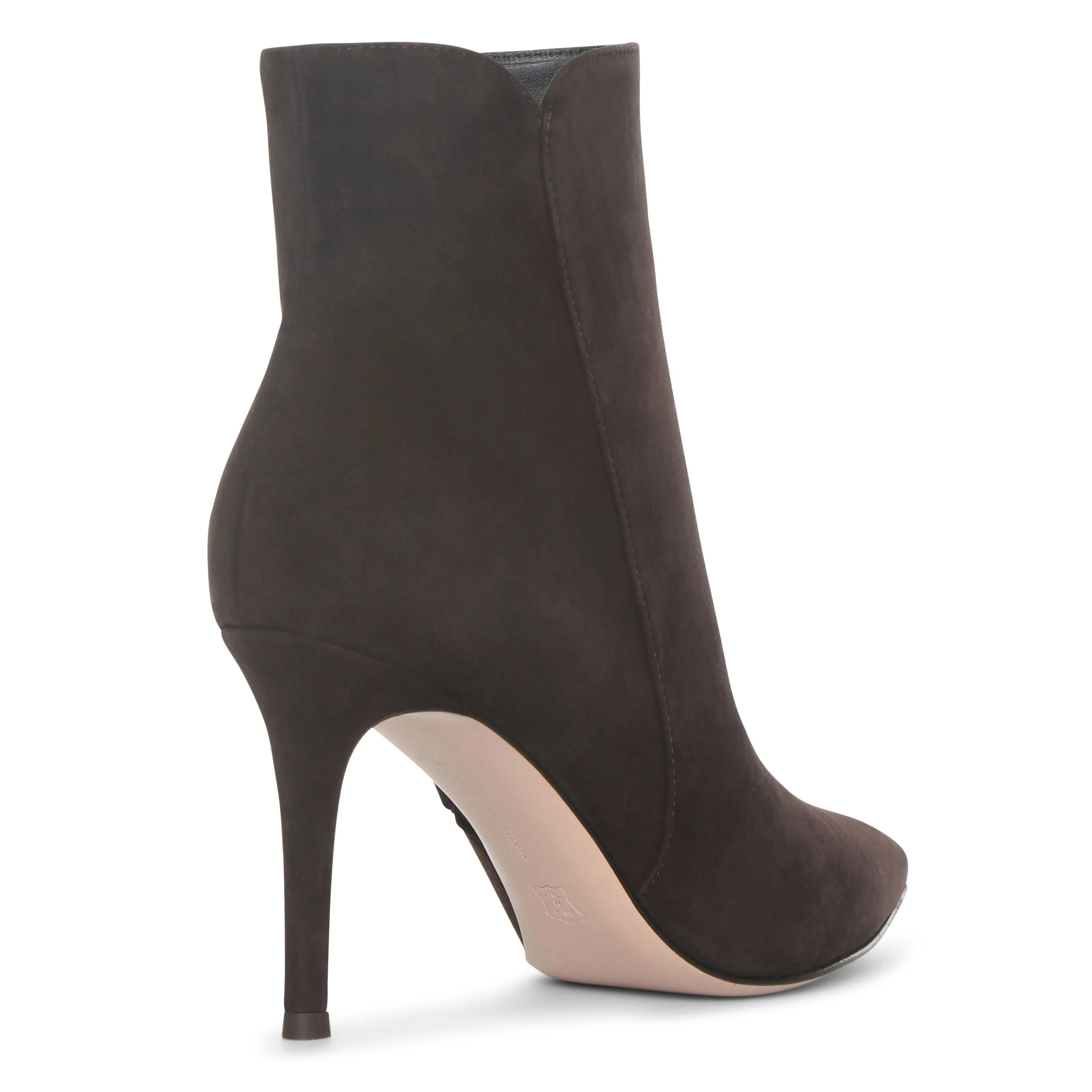 Levy dark brown suede ankle boots