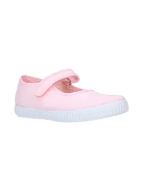 Light pink canvas mary janes