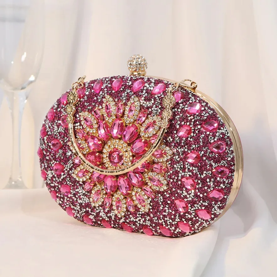 Mahlia Rhinestone Party Clutch