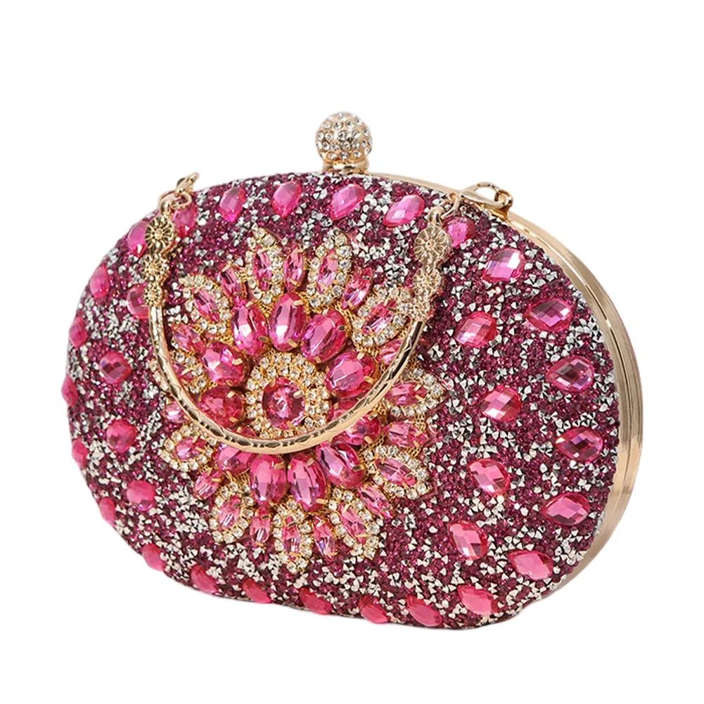 Mahlia Rhinestone Party Clutch