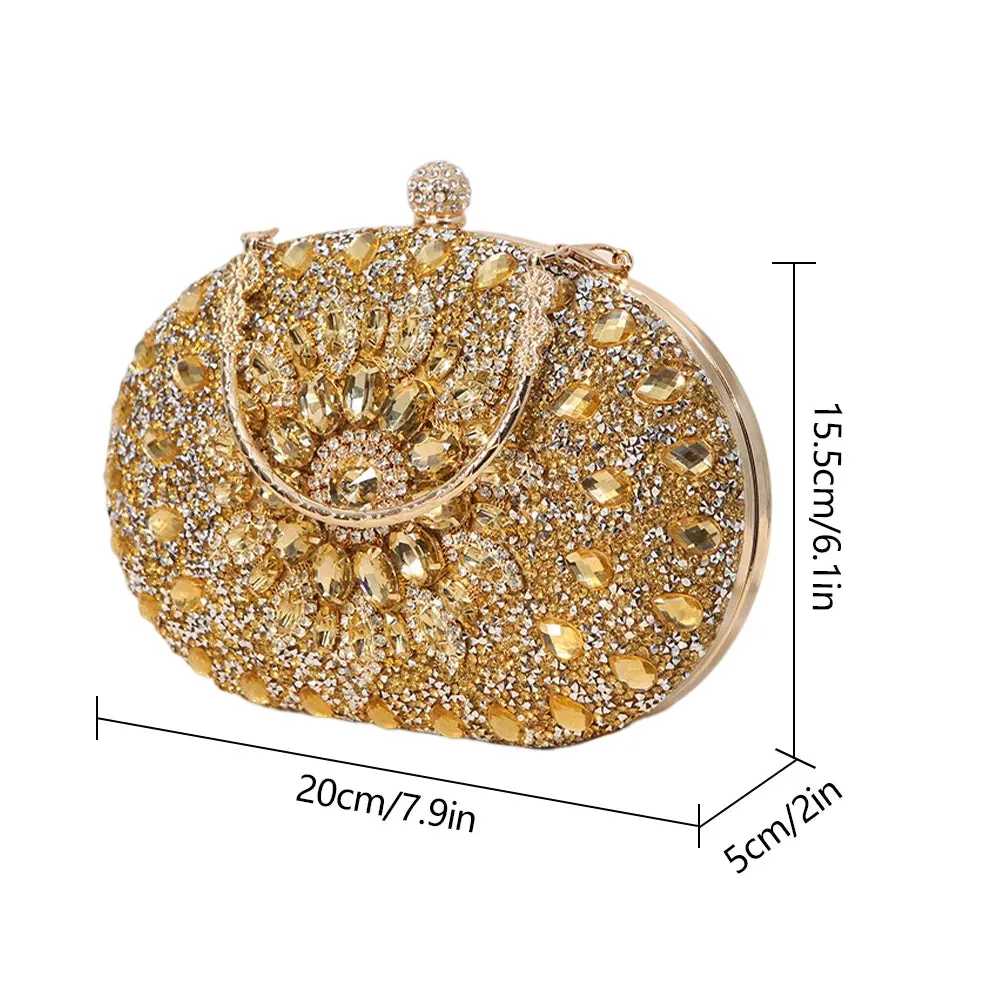 Mahlia Rhinestone Party Clutch