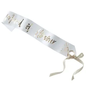 Maid of Honour Bachelorette Party Sash S5064