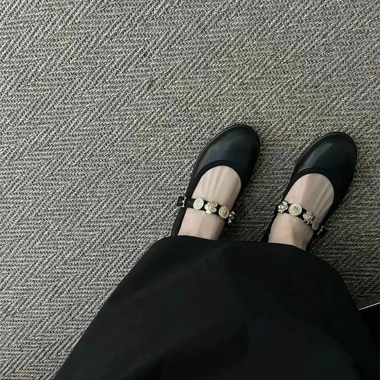 May Jane Leather Flats