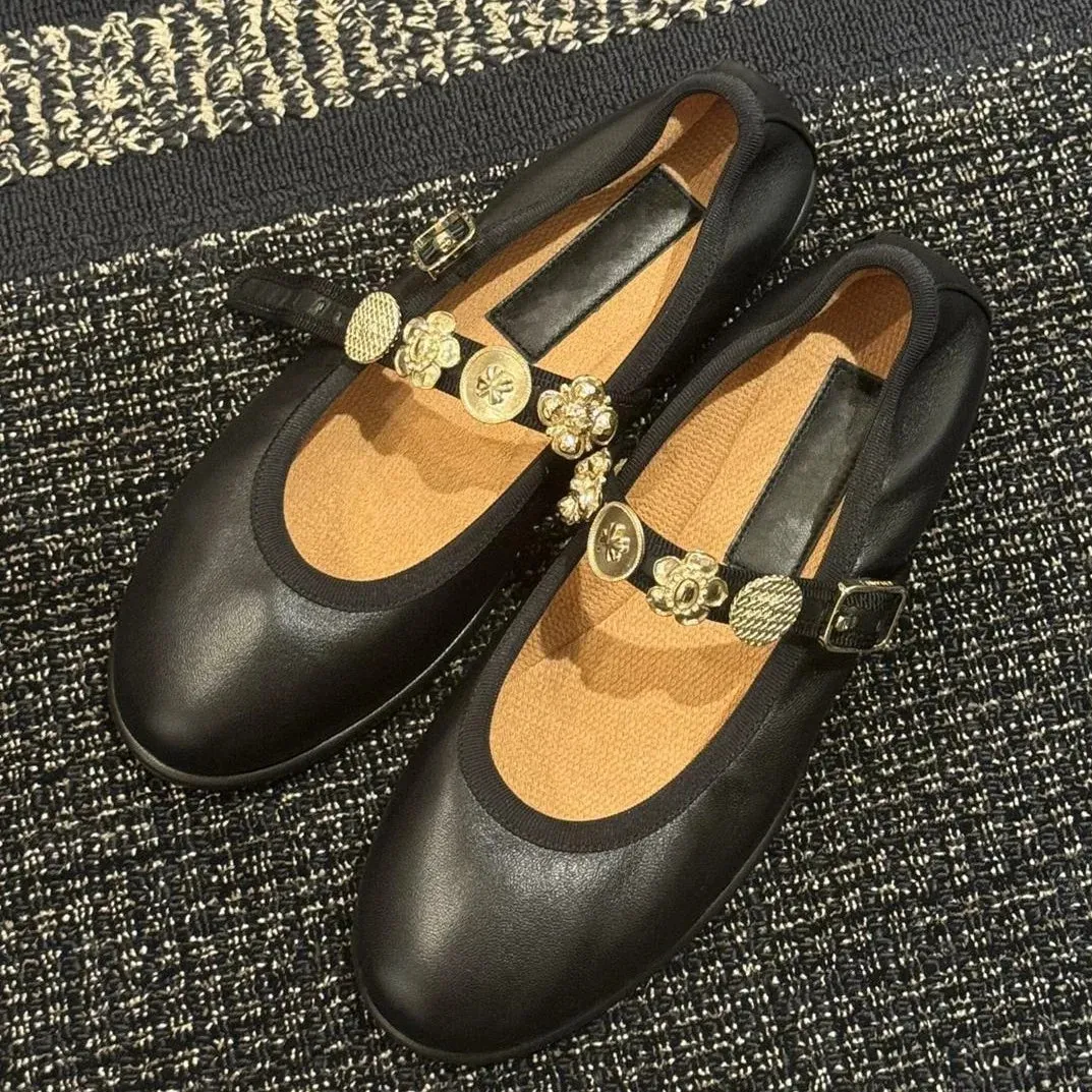 May Jane Leather Flats
