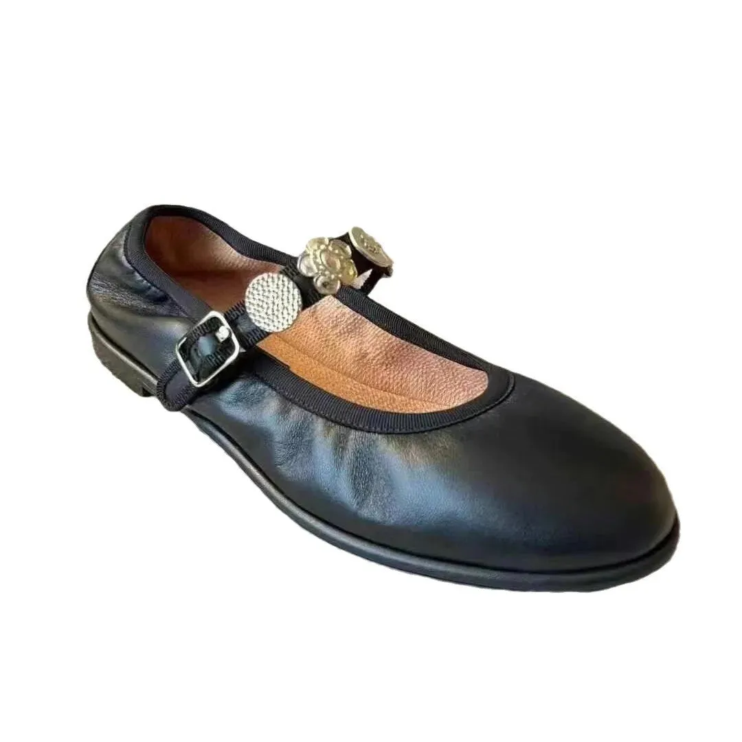 May Jane Leather Flats