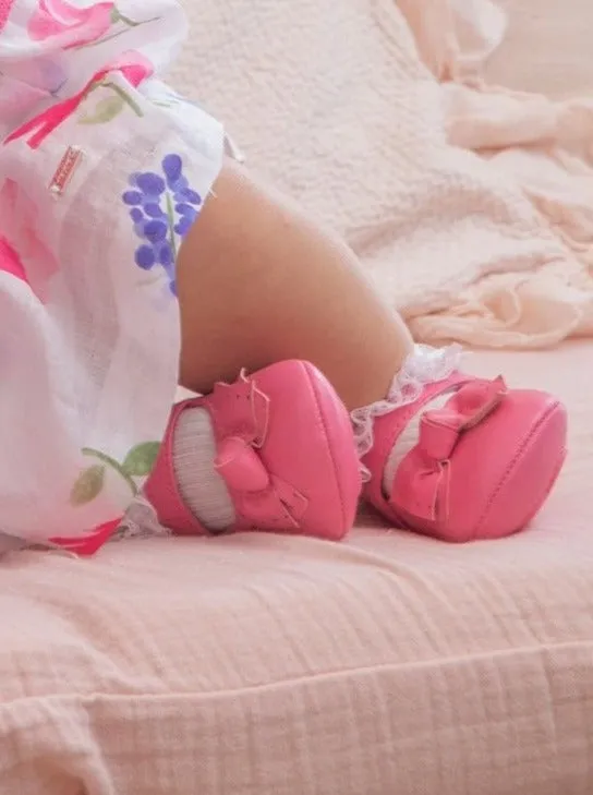 Mayoral Baby Bow Mary Janes Geranium_9519-31
