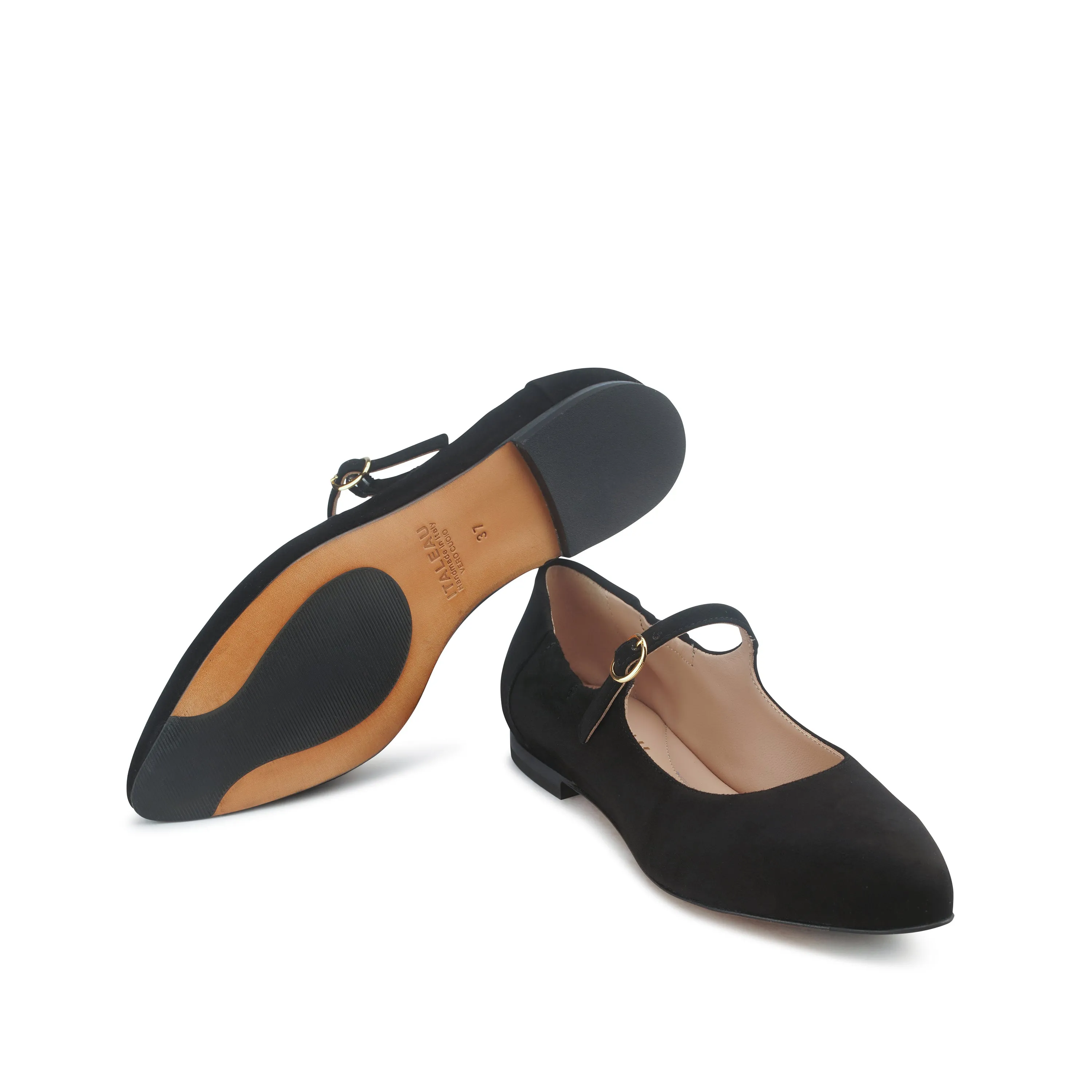 Melia Flexlite Flats Nero