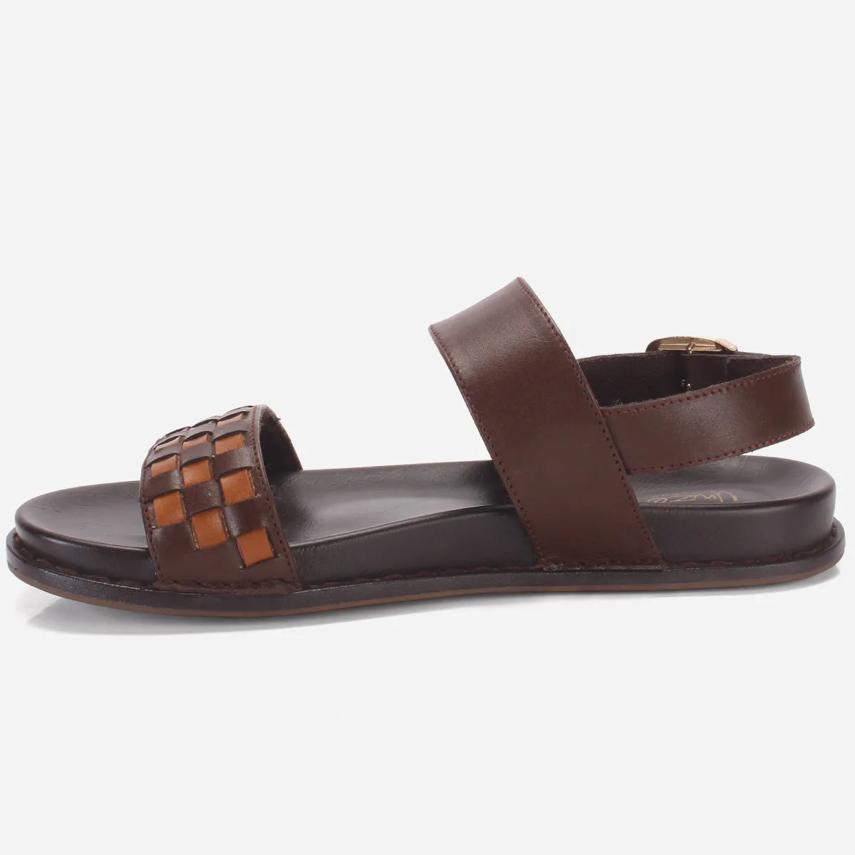 Men "VARGO" Leather Designer Summer Flat Sandals