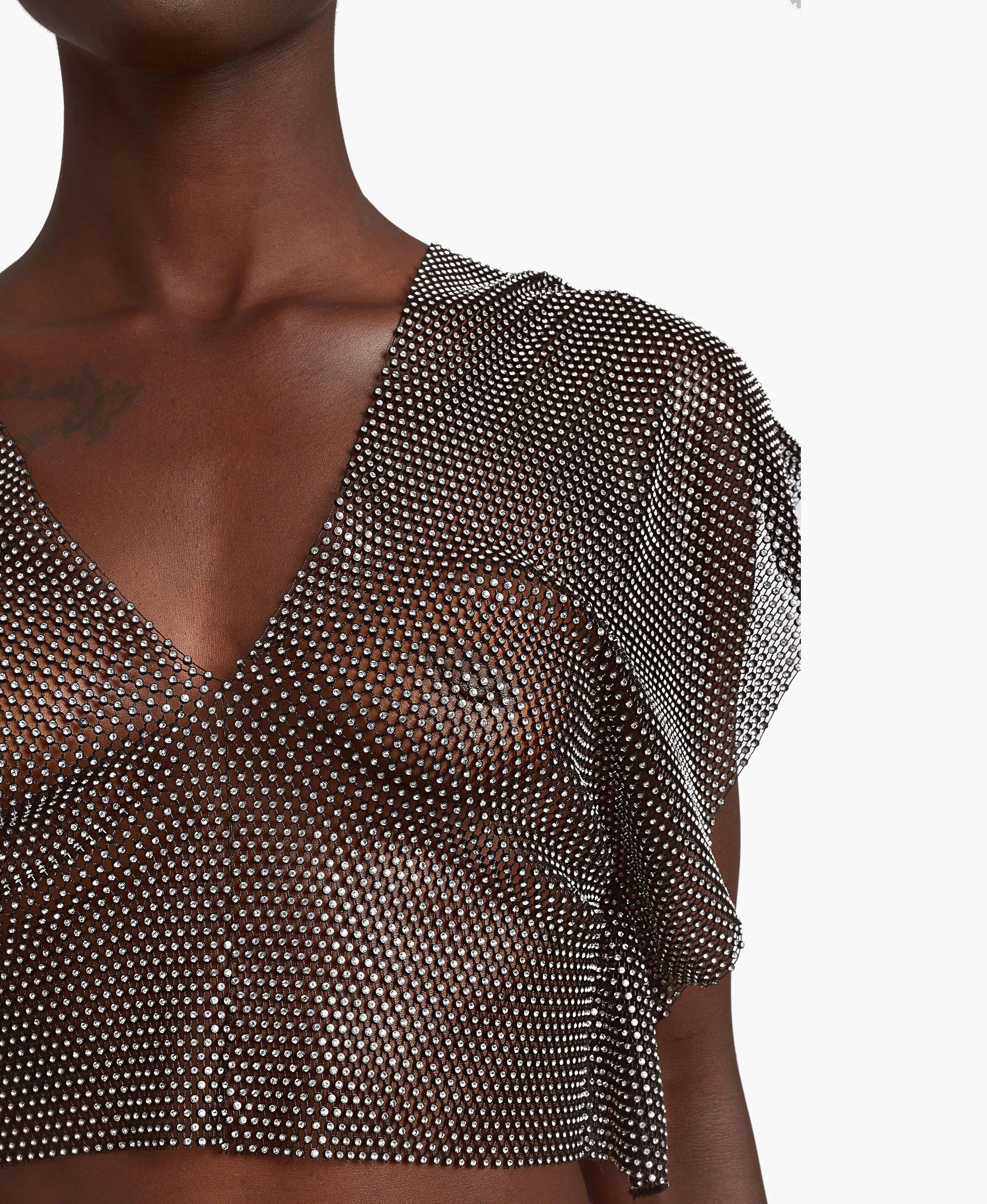 Midnight Crystal Crop Top