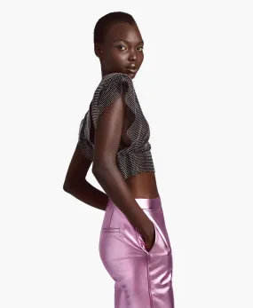 Midnight Crystal Crop Top