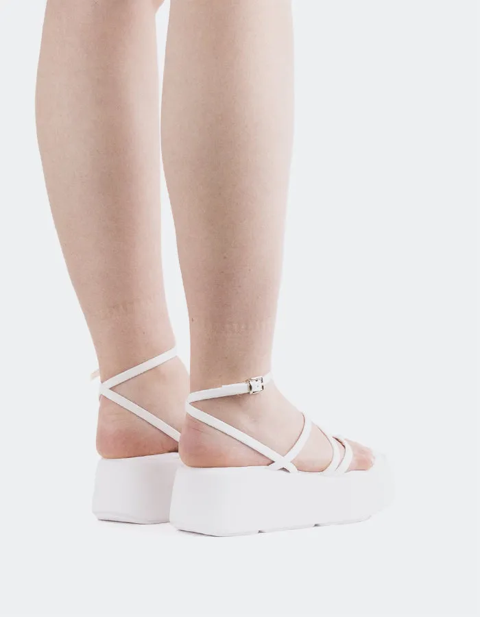 Miel White Leather