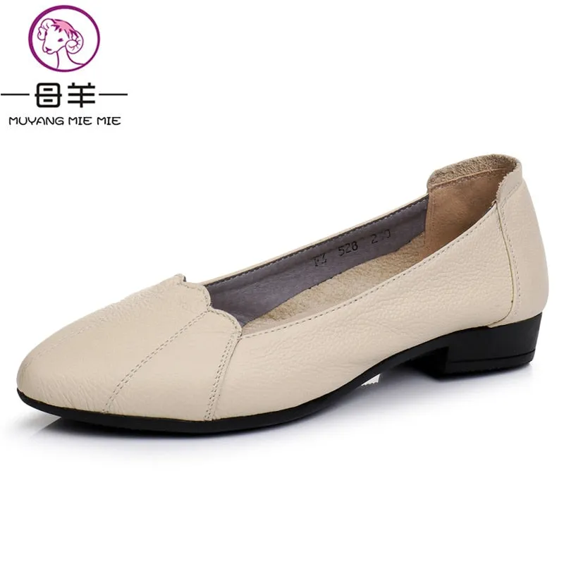 MUYANG MIE MIE Women Shoes Woman Women Flats Larger size ladies shoes