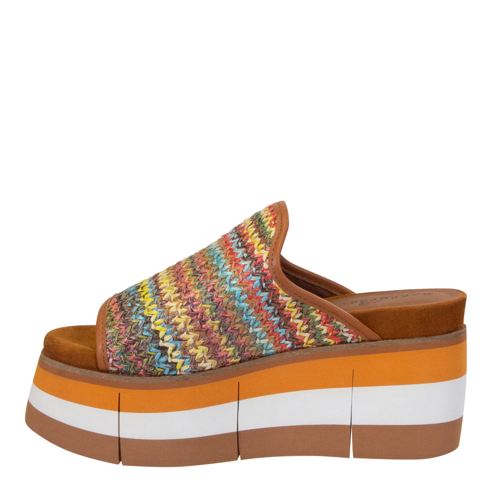 NAKED FEET - FLOCCI in TAN Wedge Sandals