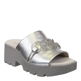 NAKED FEET - ISO in SILVER Platform Sandals