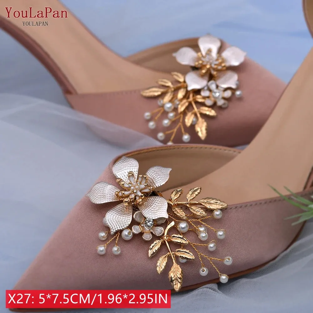 New Women's Shoe Rhinestone Clip Charms 2 Pcs.