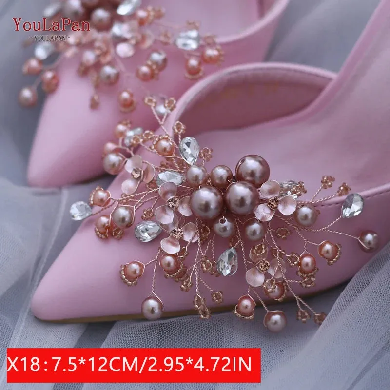 New Women's Shoe Rhinestone Clip Charms 2 Pcs.