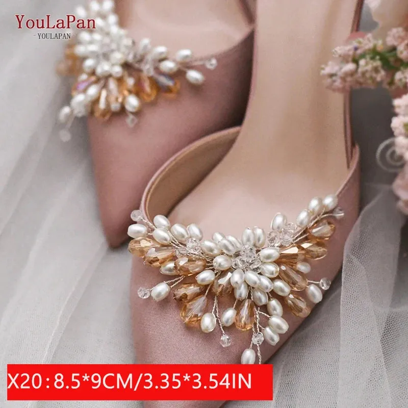 New Women's Shoe Rhinestone Clip Charms 2 Pcs.
