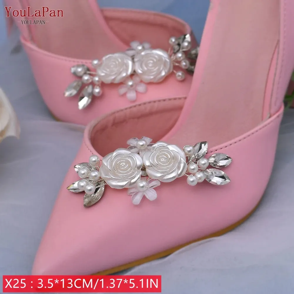 New Women's Shoe Rhinestone Clip Charms 2 Pcs.