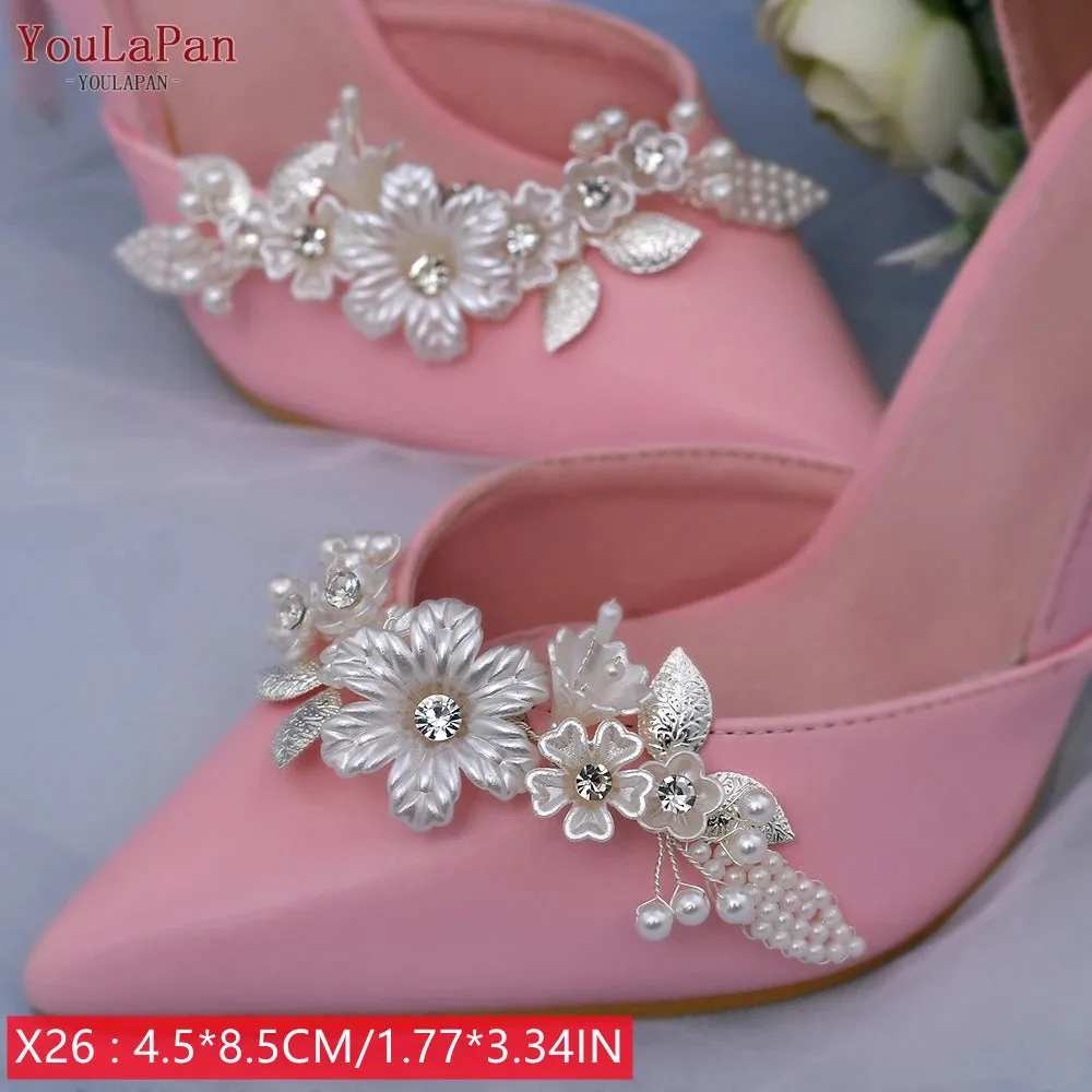 New Women's Shoe Rhinestone Clip Charms 2 Pcs.