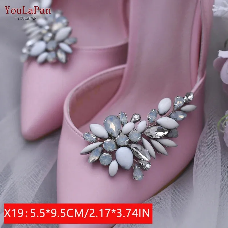 New Women's Shoe Rhinestone Clip Charms 2 Pcs.