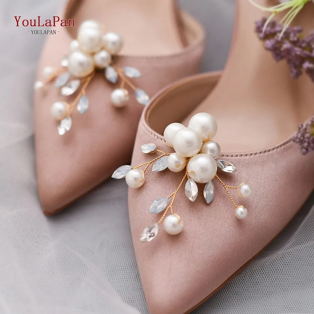 New Women's Shoe Rhinestone Clip Charms 2 Pcs.